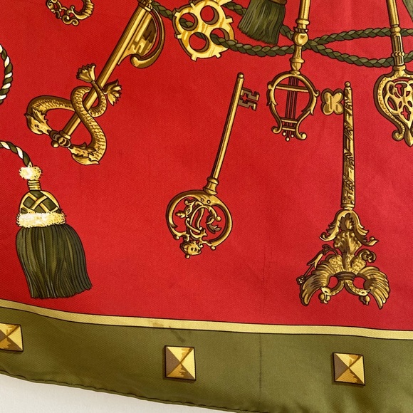 Hermès “Les Cles” Silk Scarf - Picture 8 of 13
